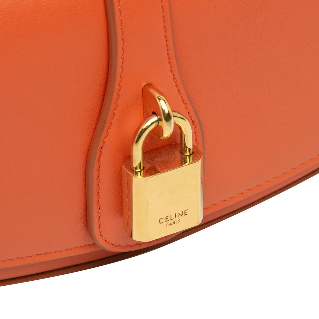 Celine Smooth Calfskin Tabou Clutch on Strap
