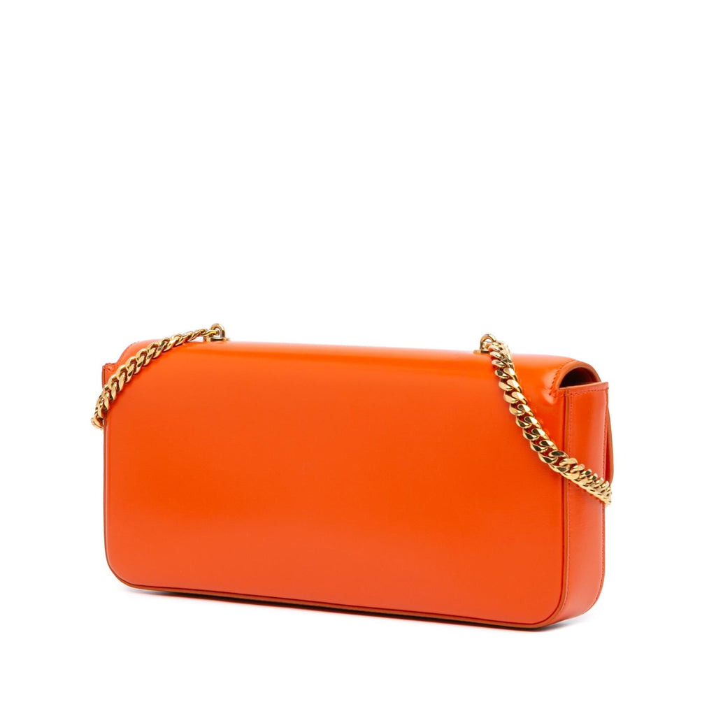 Celine Smooth Calfskin Triomphe Chain Shoulder Bag