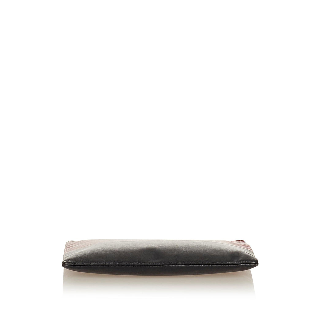 Celine Solo Bicolor Leather Clutch Bag (SHG-27017)