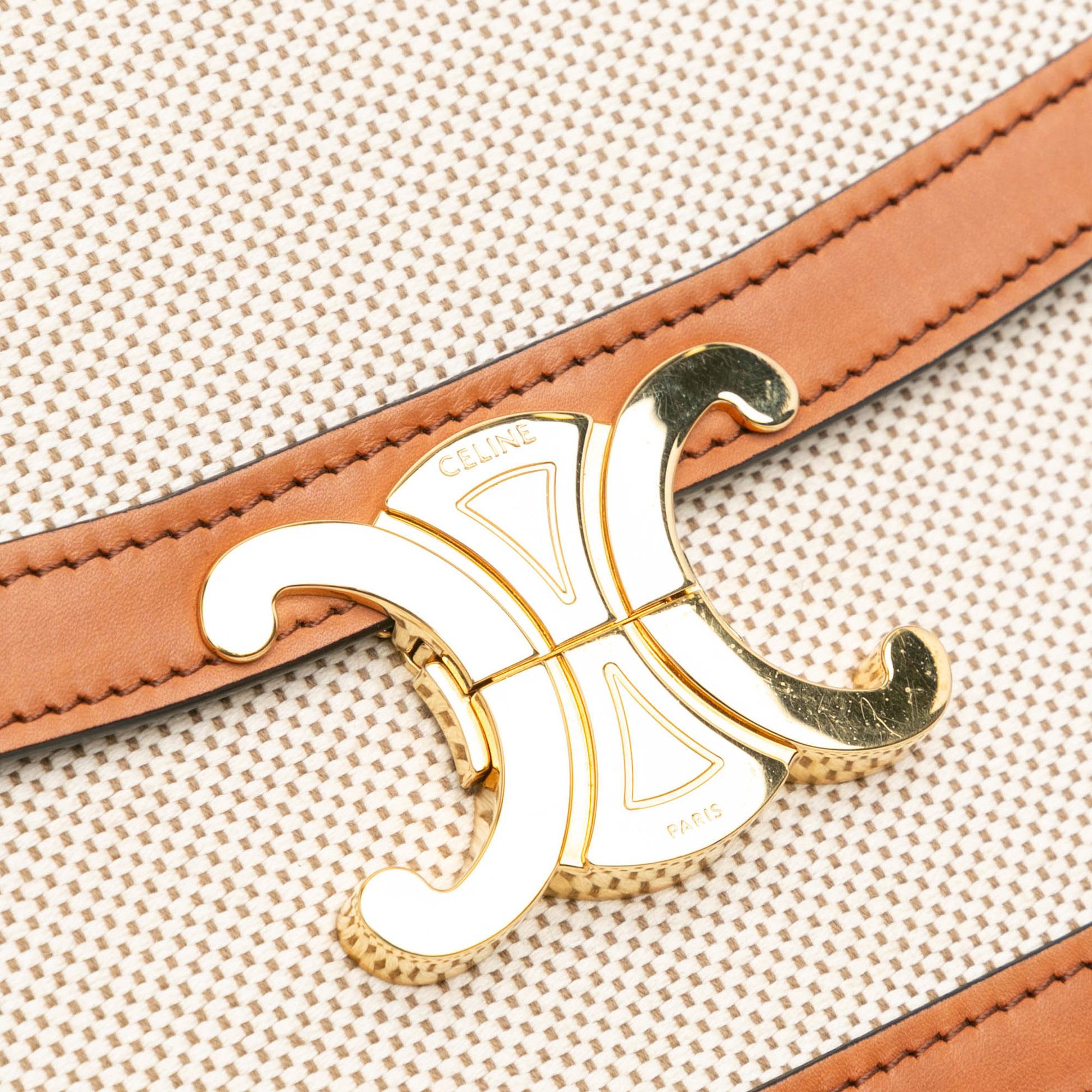 Celine Teen Canvas Triomphe Crossbody