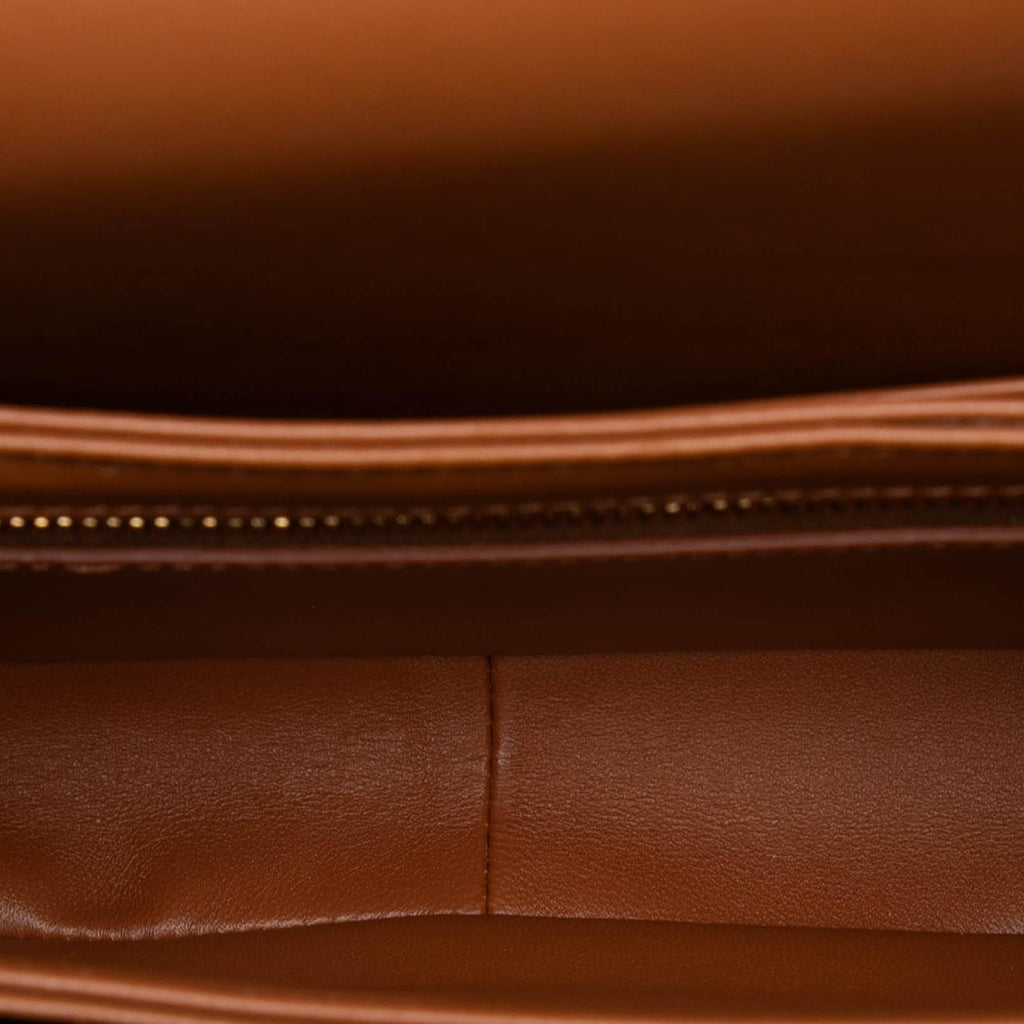 Celine Teen Canvas and Calfskin Triomphe Crossbody