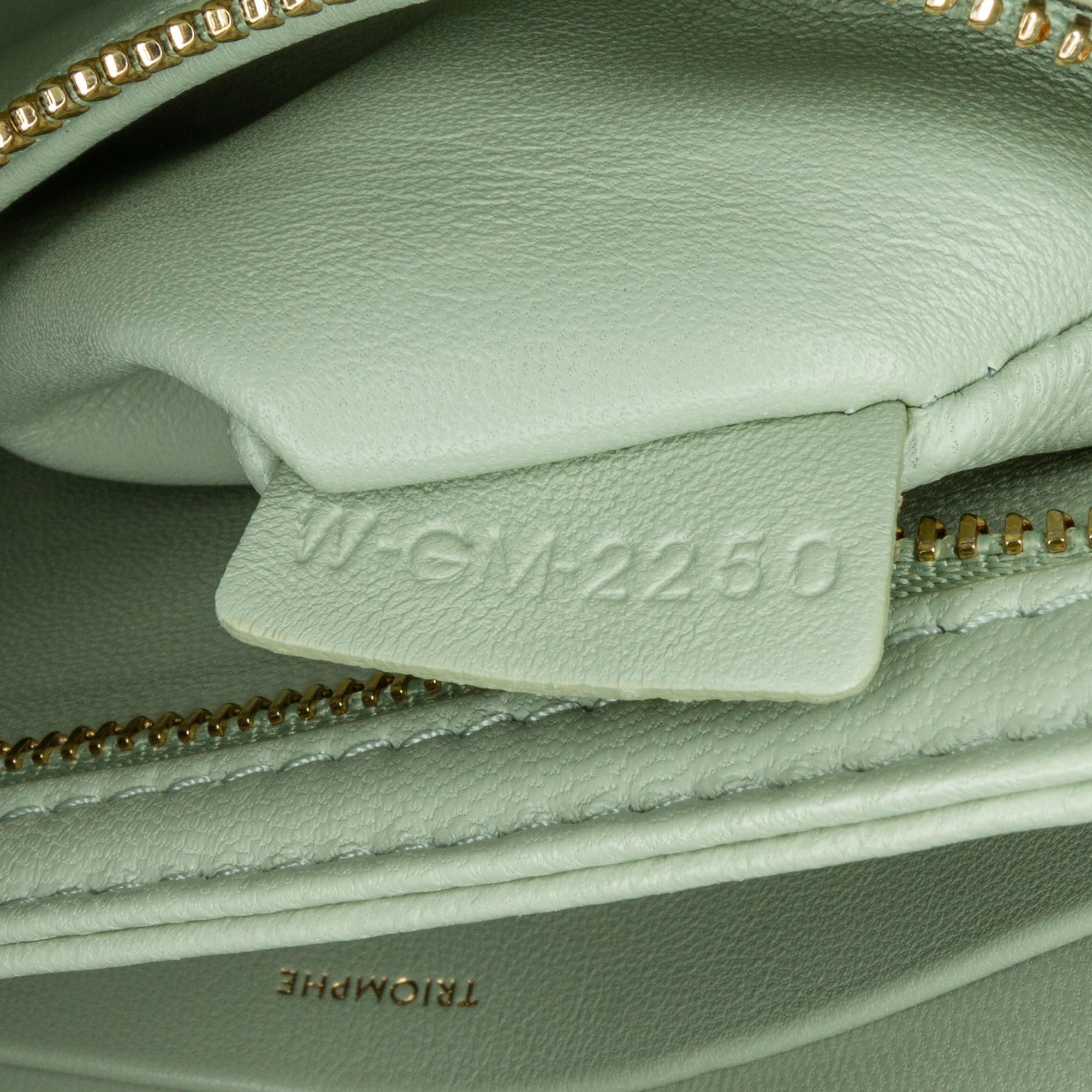 Celine Teen Coated Canvas Triomphe Crossbody