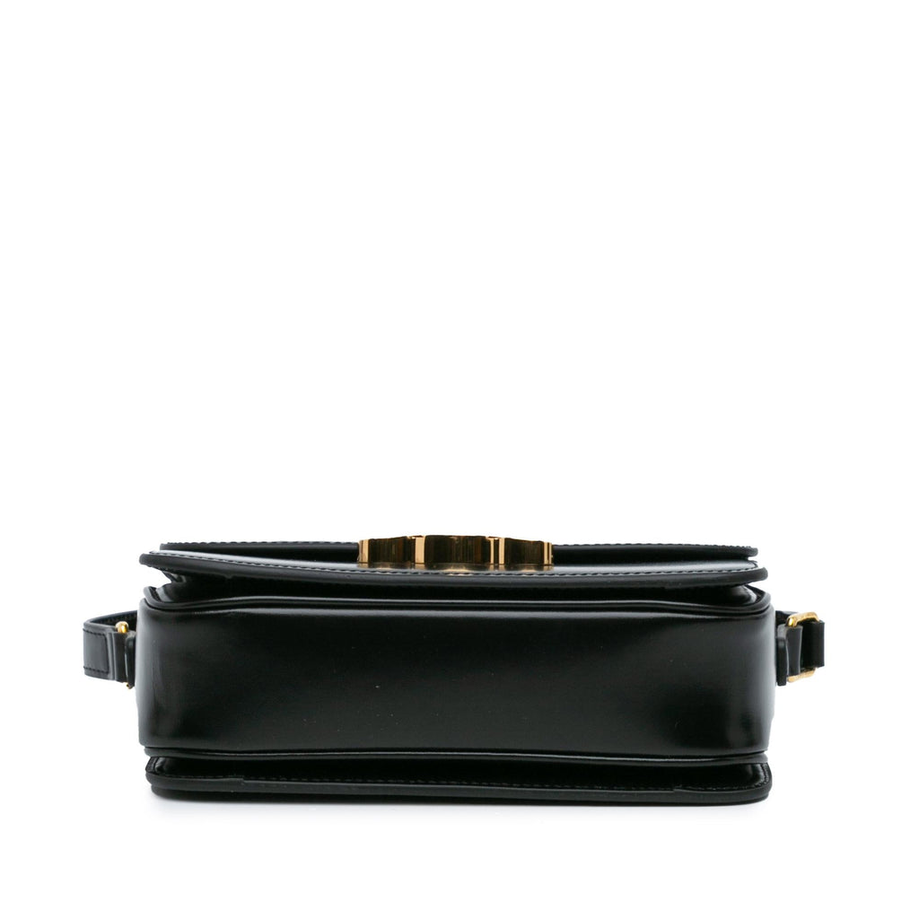 Celine Teen Shiny Calfskin Triomphe Crossbody