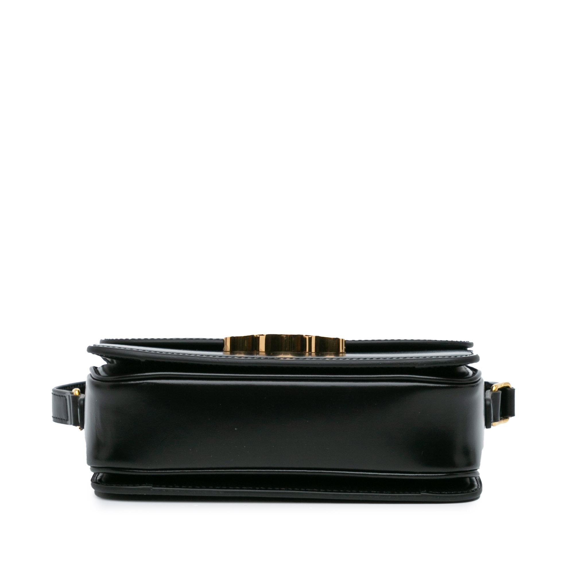 Celine Teen Shiny Calfskin Triomphe Crossbody