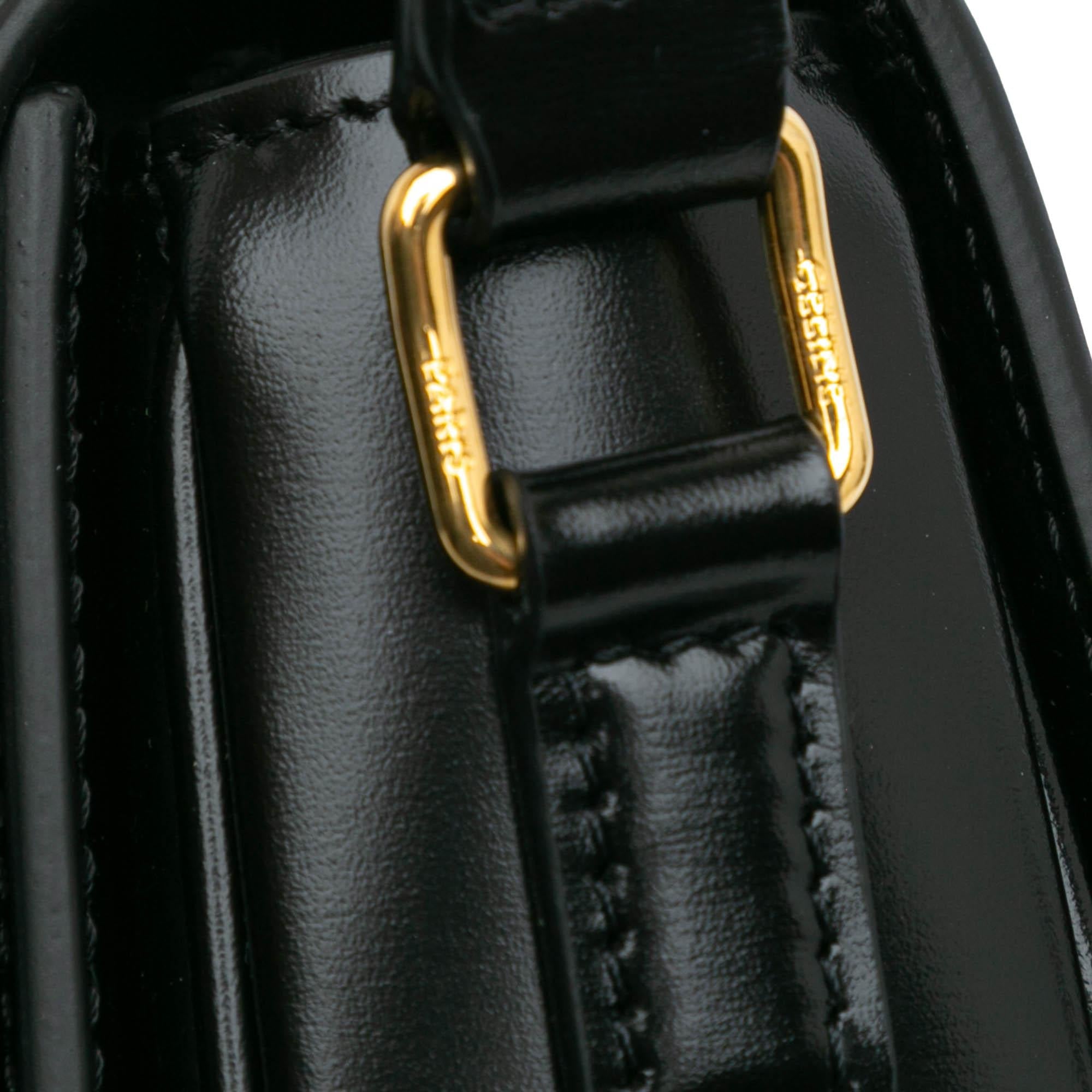 Celine Teen Shiny Calfskin Triomphe Crossbody