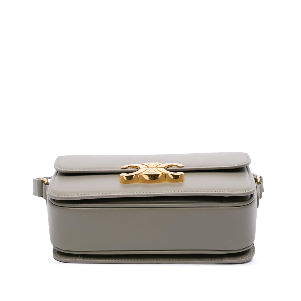 Celine Teen Shiny Calfskin Triomphe Crossbody
