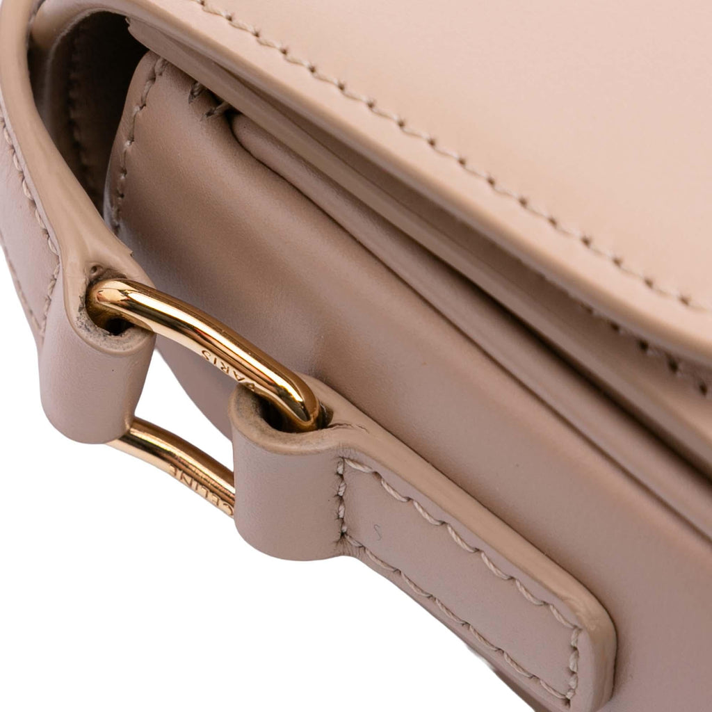 Celine Teen Shiny Calfskin Triomphe Crossbody