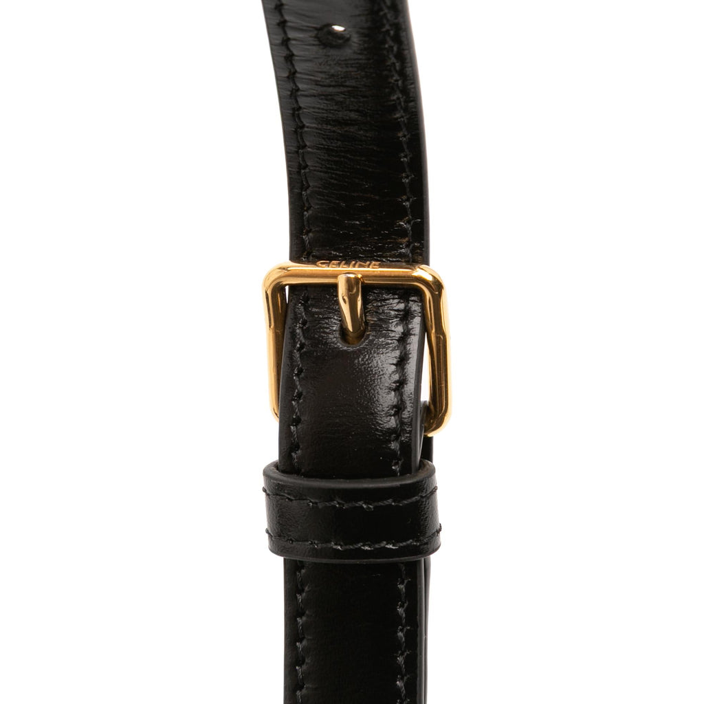 Celine Teen Shiny Calfskin Triomphe Crossbody