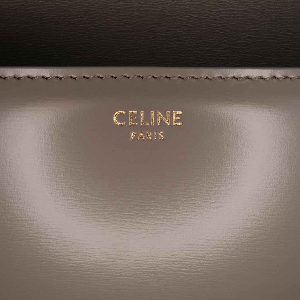 Celine Teen Shiny Calfskin Triomphe Crossbody