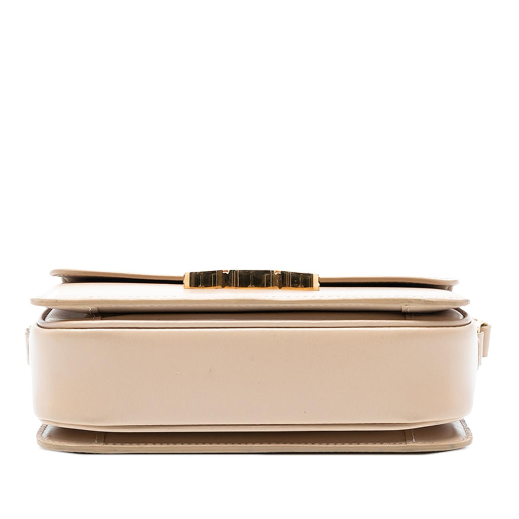 Celine Teen Shiny Calfskin Triomphe Crossbody
