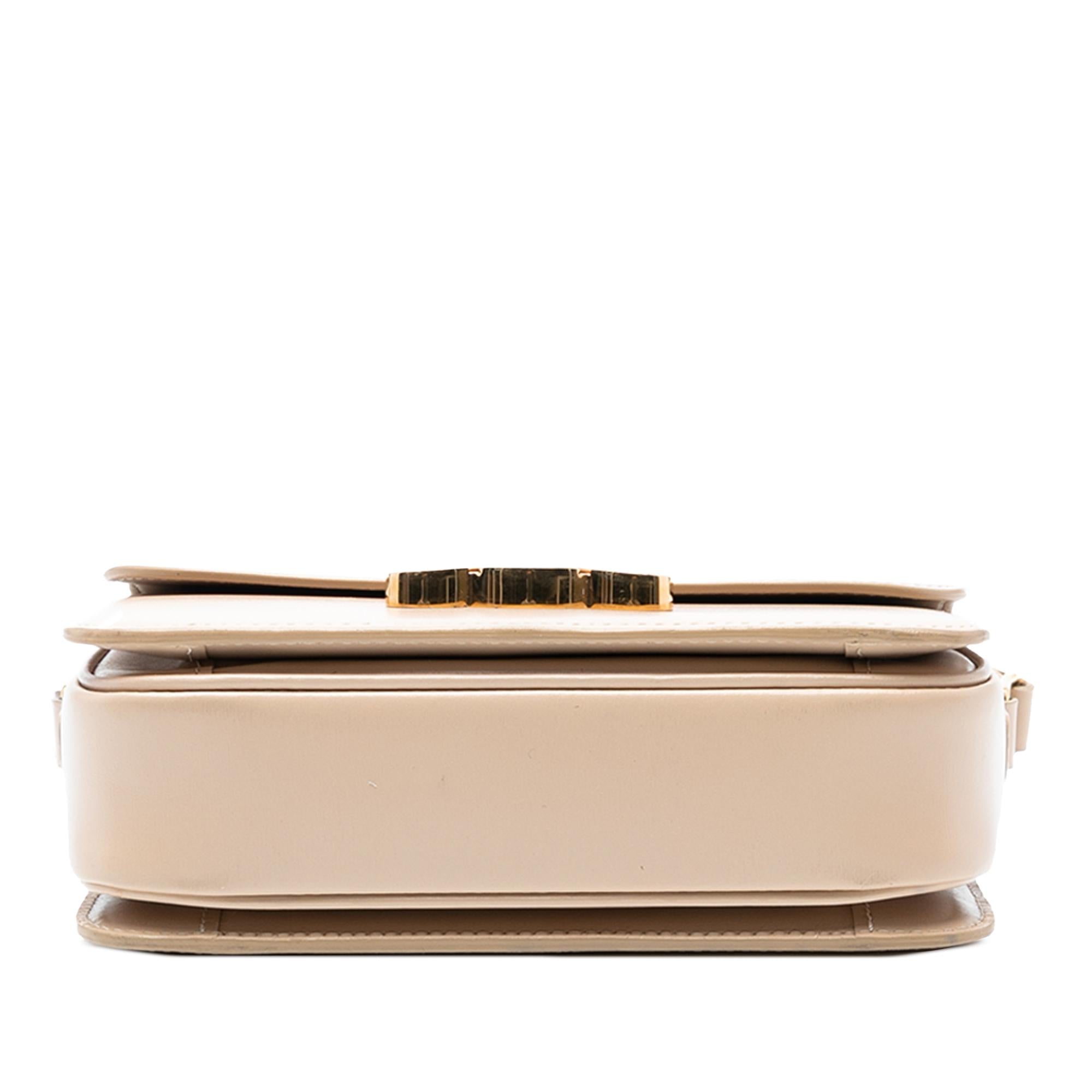 Celine Teen Shiny Calfskin Triomphe Crossbody