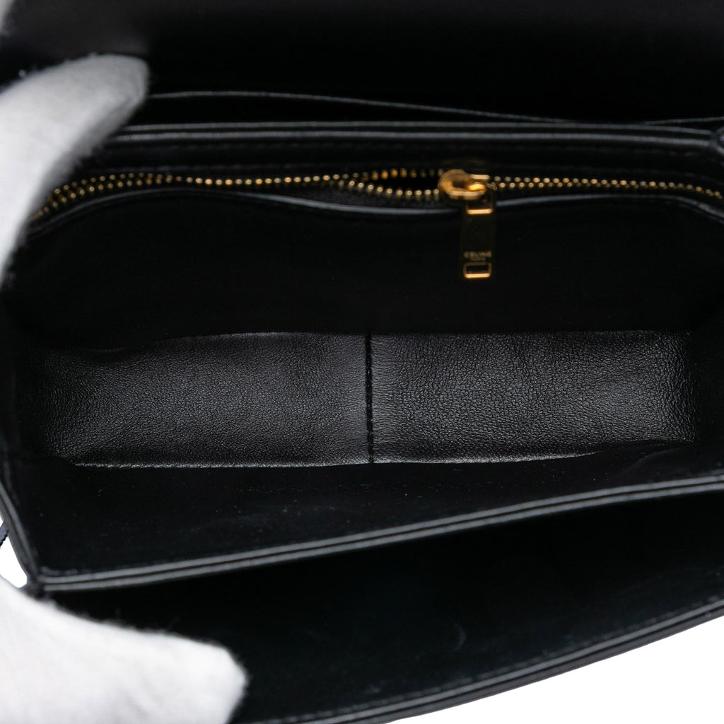 Celine Teen Shiny Calfskin Triomphe Crossbody