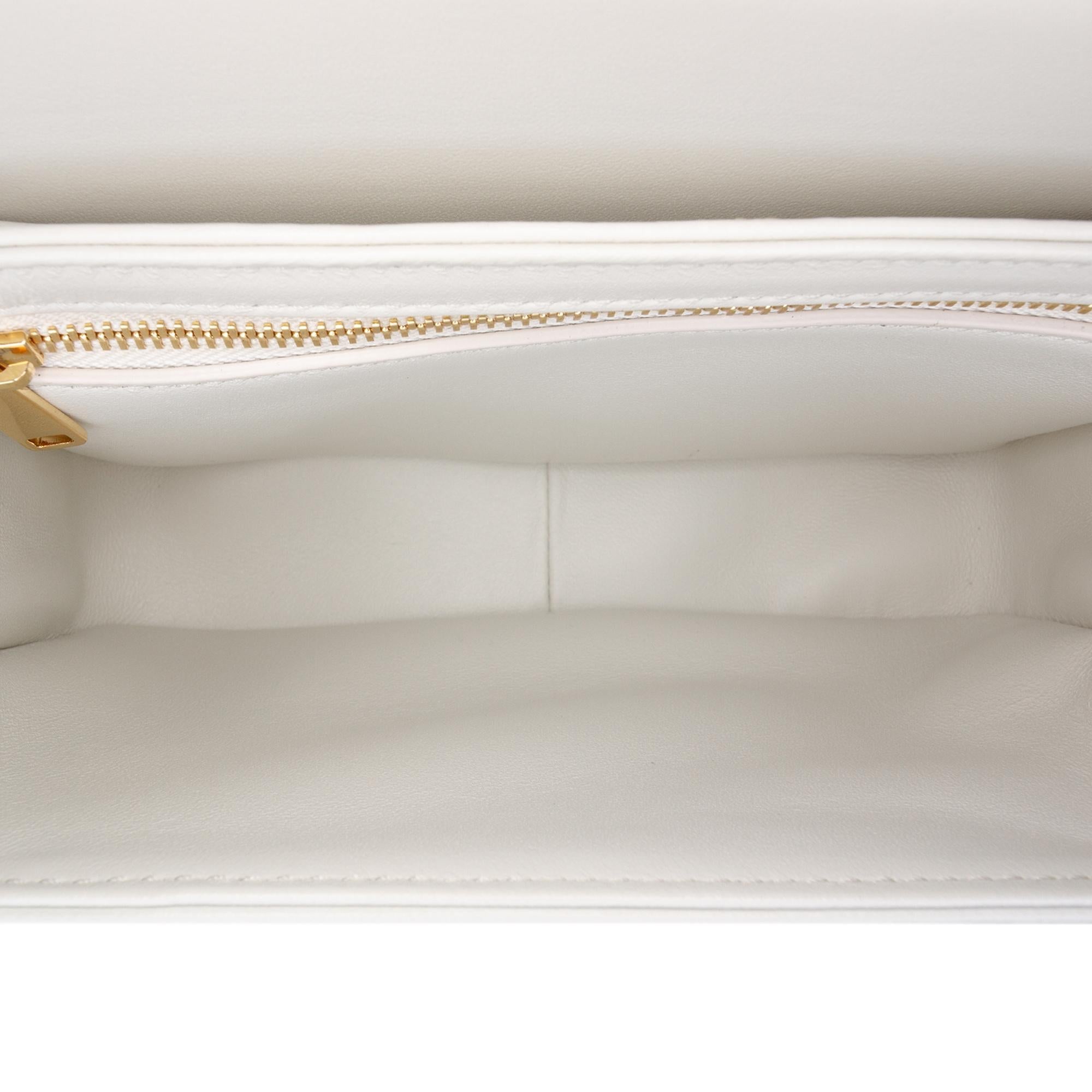 Celine Teen Shiny Calfskin Triomphe Crossbody