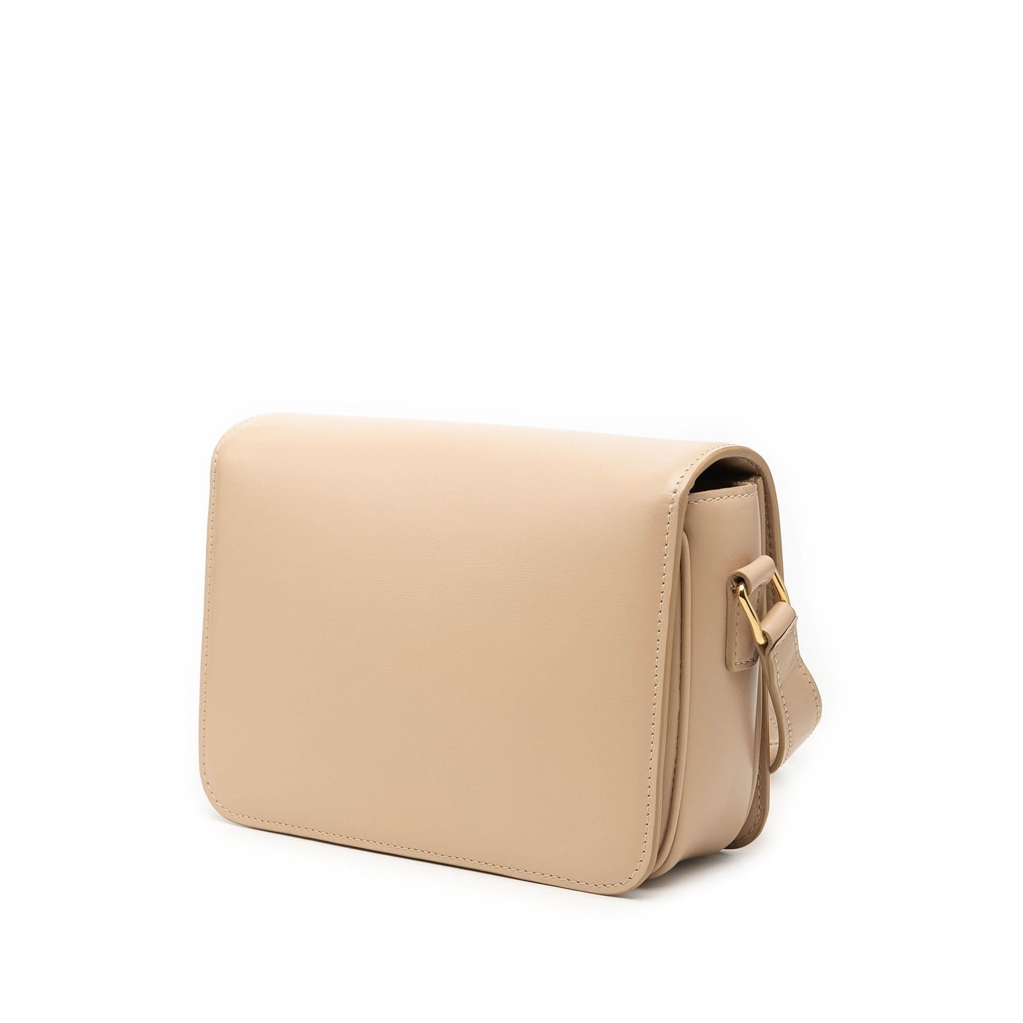 Celine Teen Shiny Calfskin Triomphe Crossbody