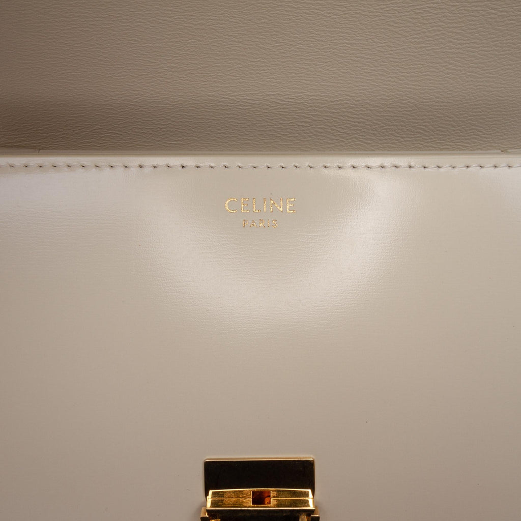 Celine Teen Shiny Calfskin Triomphe Crossbody