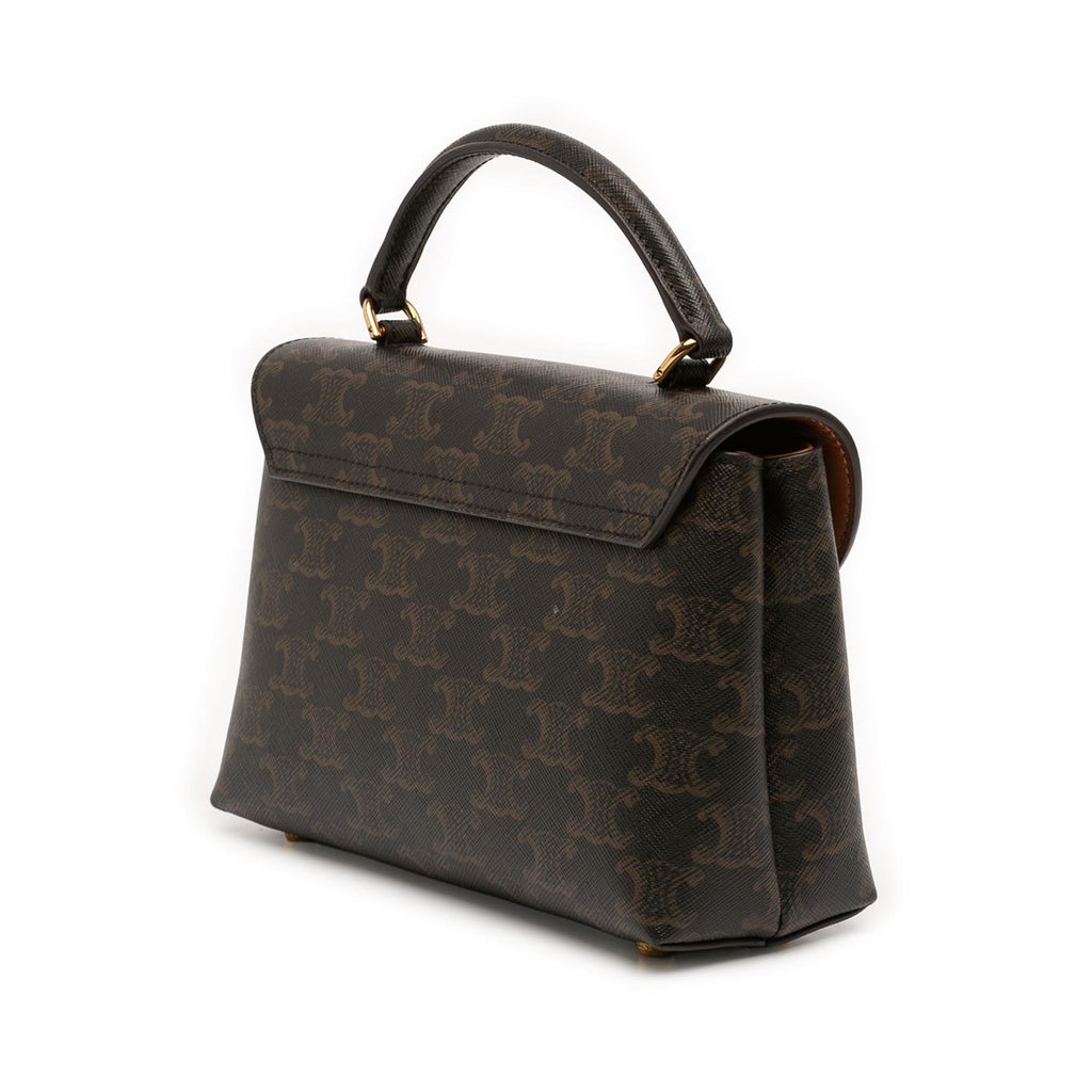 Celine Teen Triomphe Coated Canvas Nino Bag