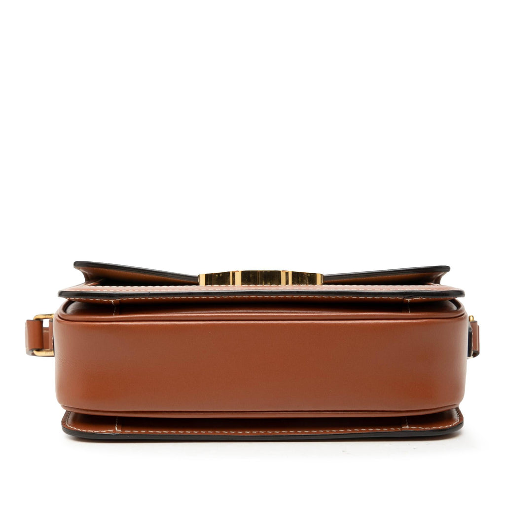 Celine Teen Triomphe Coated Canvas and Calfskin Triomphe Crossbody