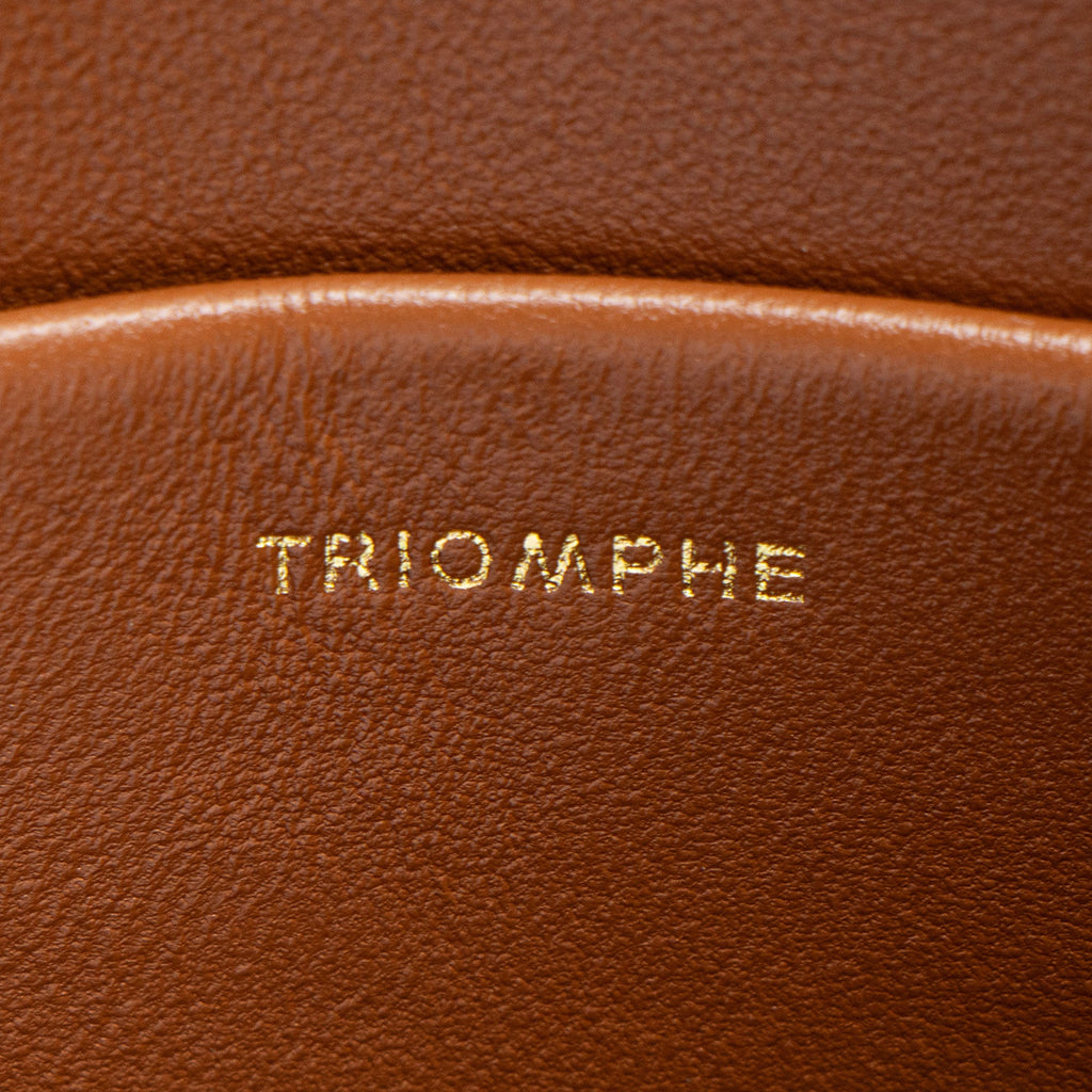 Celine Textile Calfskin Triomphe Teen Shoulder Bag (SHF-8LxhZM)