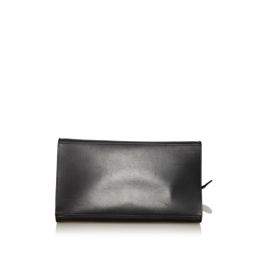 Celine Trapeze Leather Satchel (SHG-28869)