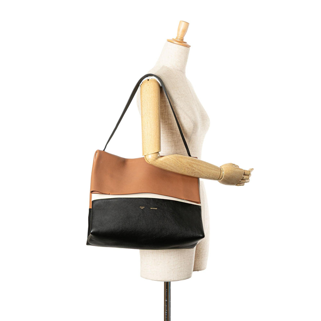Celine Tricolor Leather All Soft Shoulder Bag