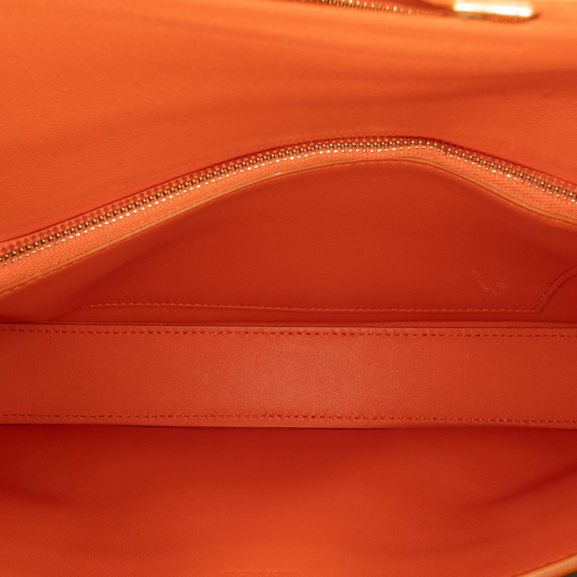 Celine Triomphe Calfskin Cuir Chain Shoulder Bag