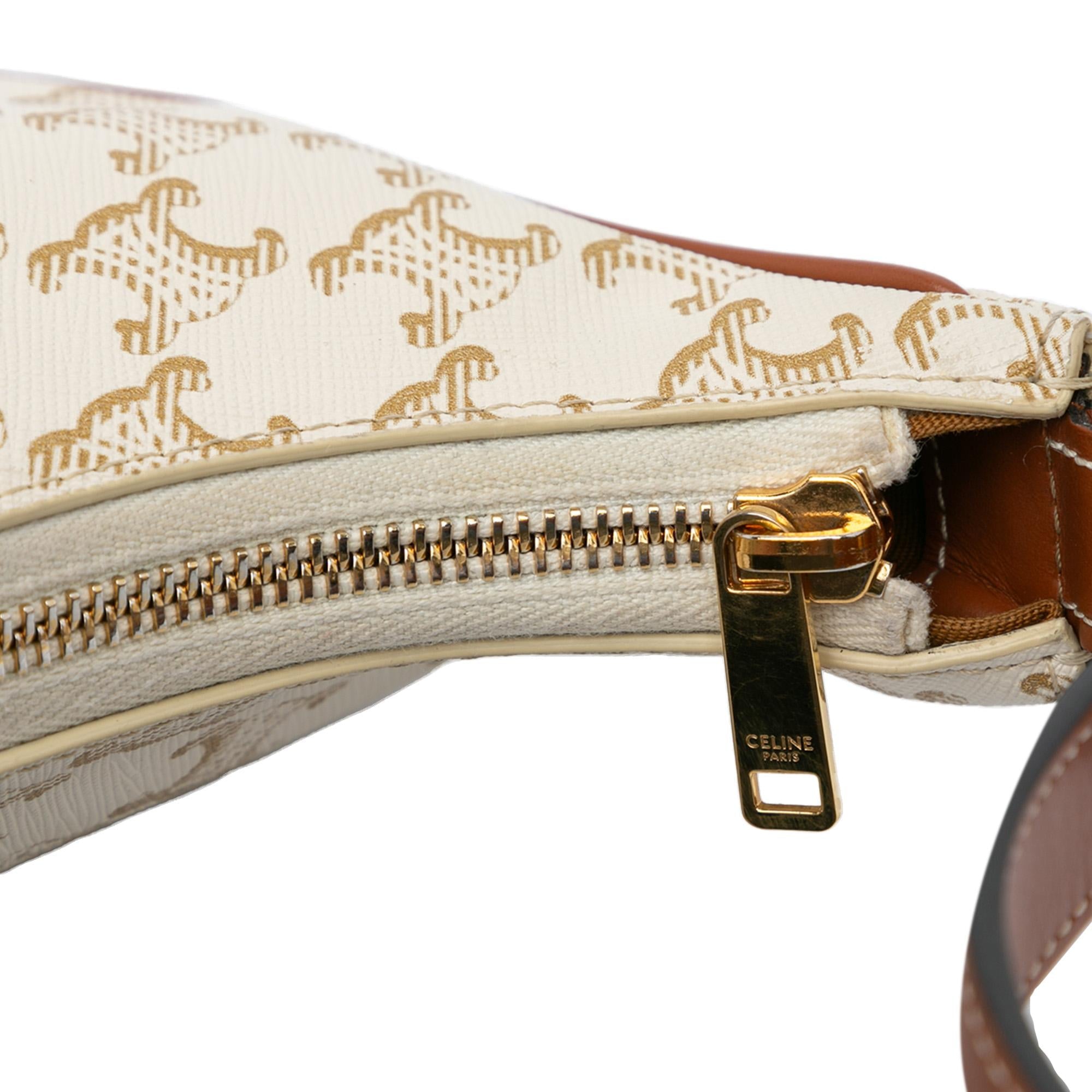 Celine Triomphe Coated Canvas Ava Shoulder Bag