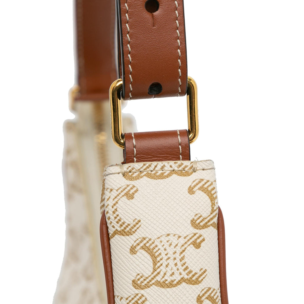 Celine Triomphe Coated Canvas Ava Shoulder Bag