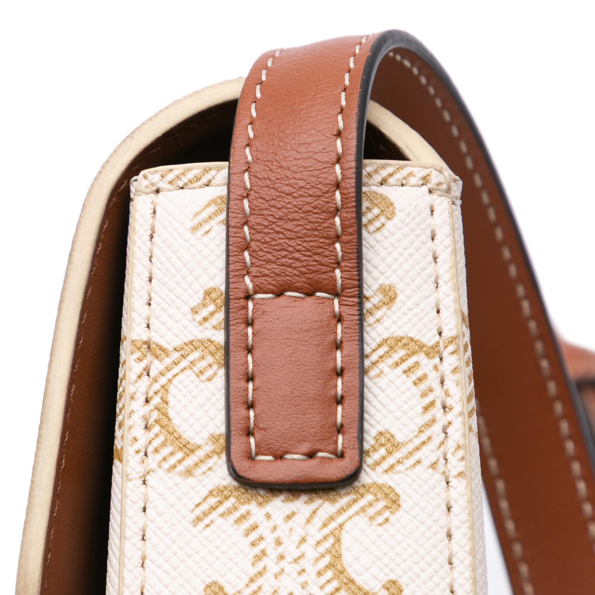 Celine Triomphe Coated Canvas Claude Shoulder Bag