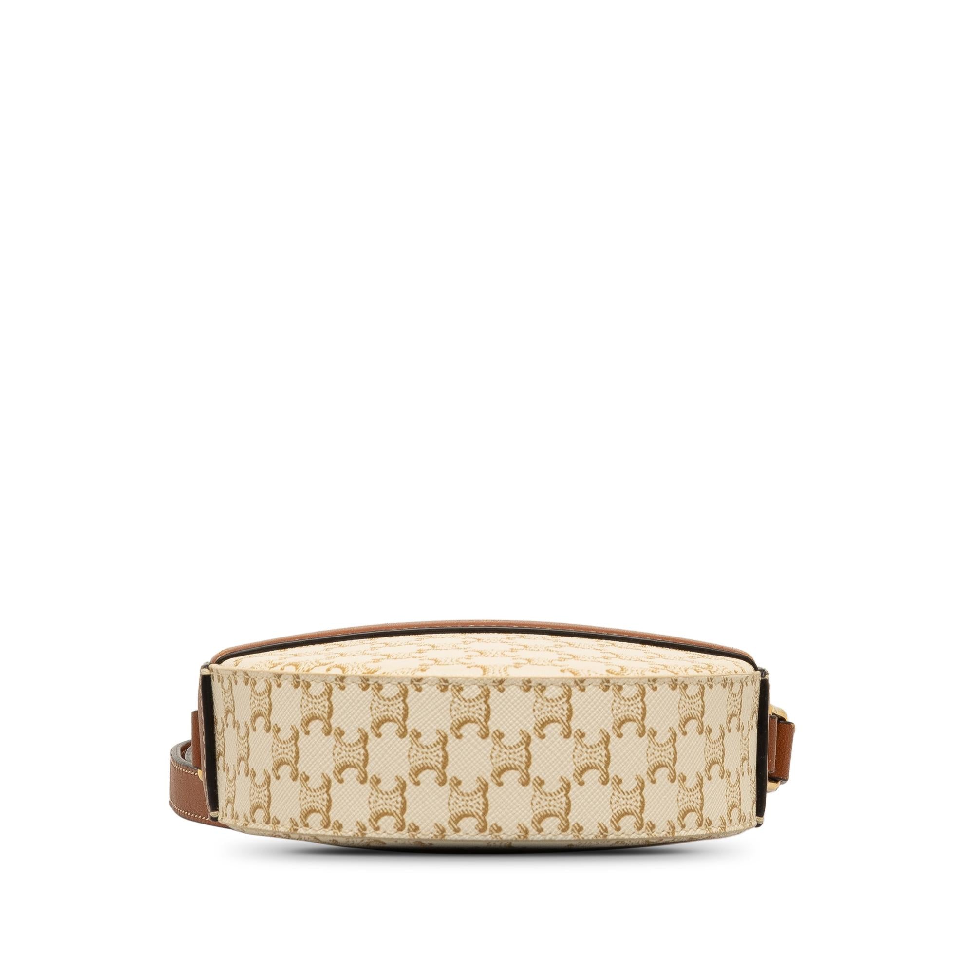 Celine Triomphe Round Purse on Strap (SHG-RKSIEp)
