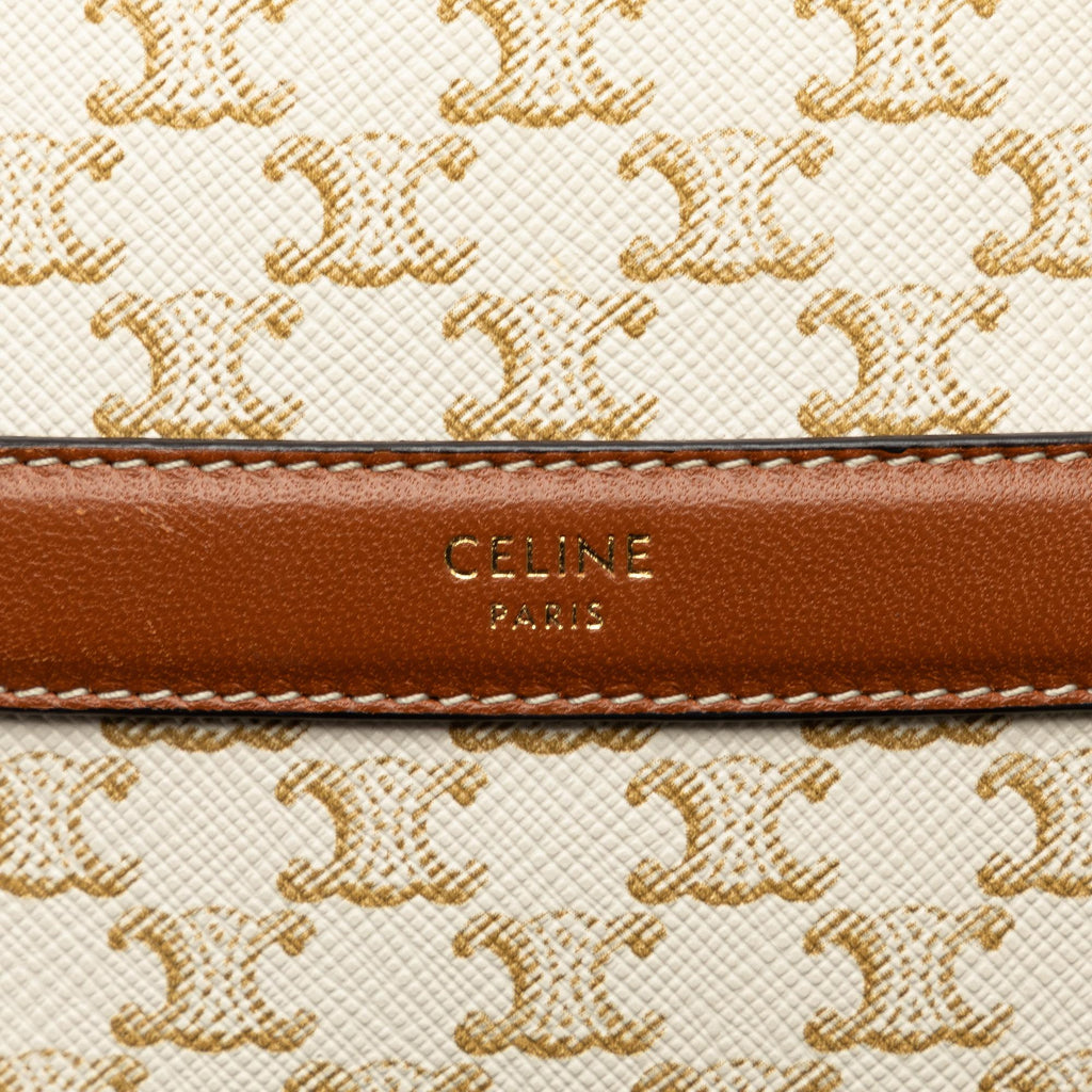 Celine Triomphe Round Purse on Strap (SHG-RKSIEp)