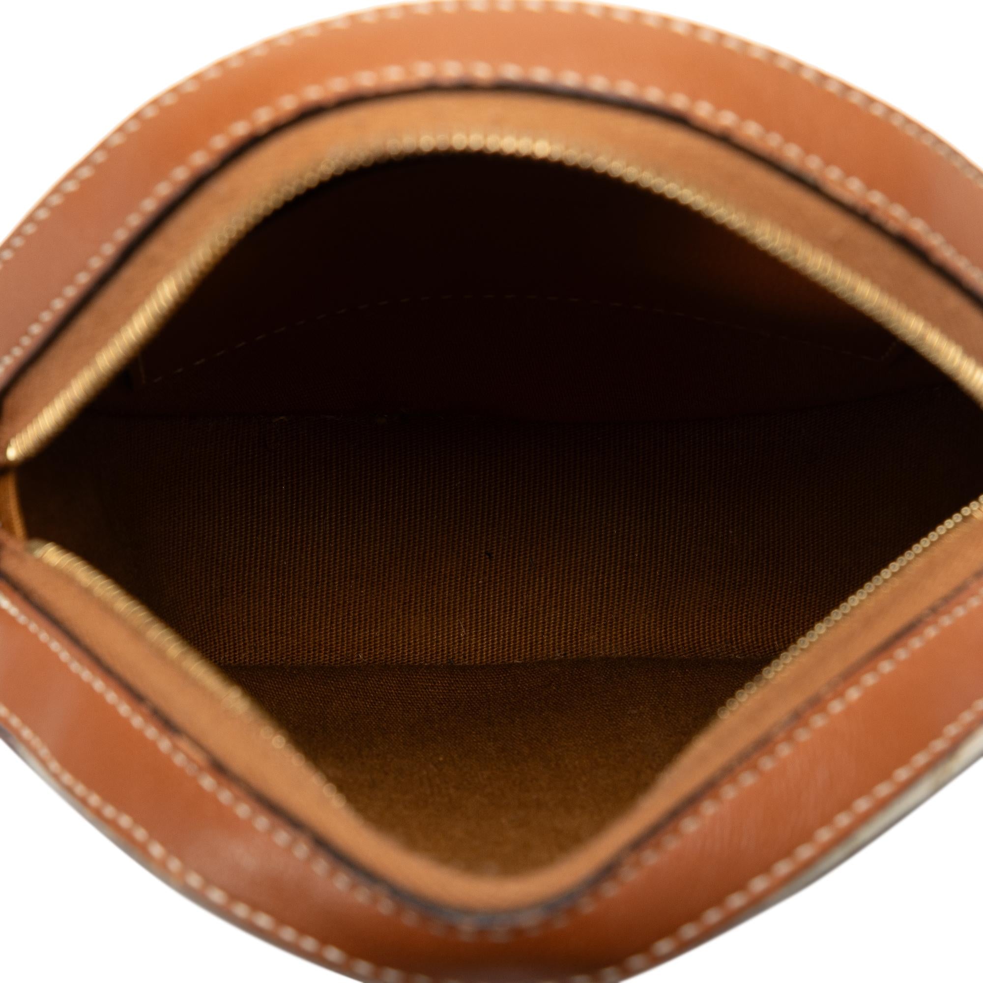 Celine Triomphe Round Purse on Strap