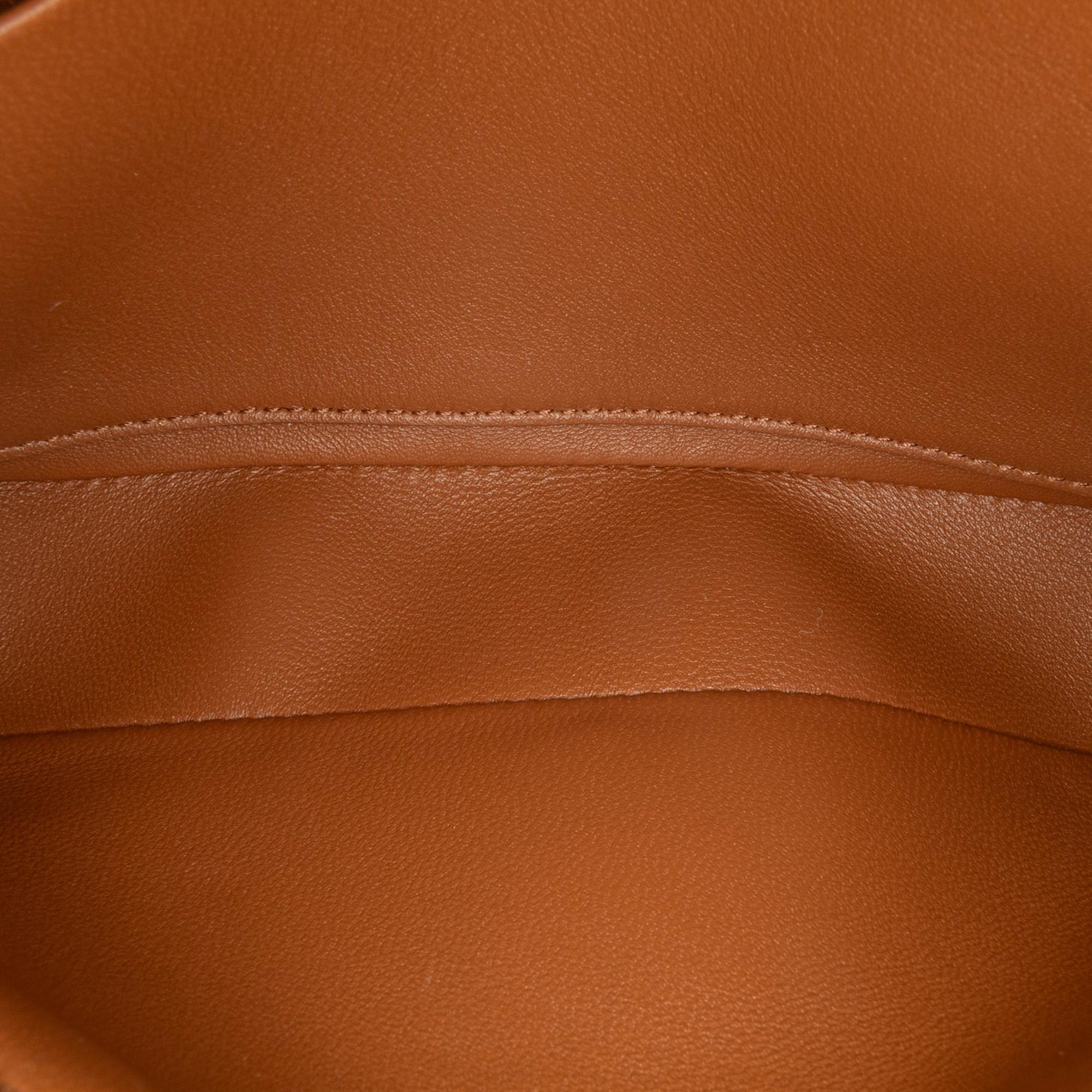 Celine Triomphe Tweed Claude Chain Shoulder Bag