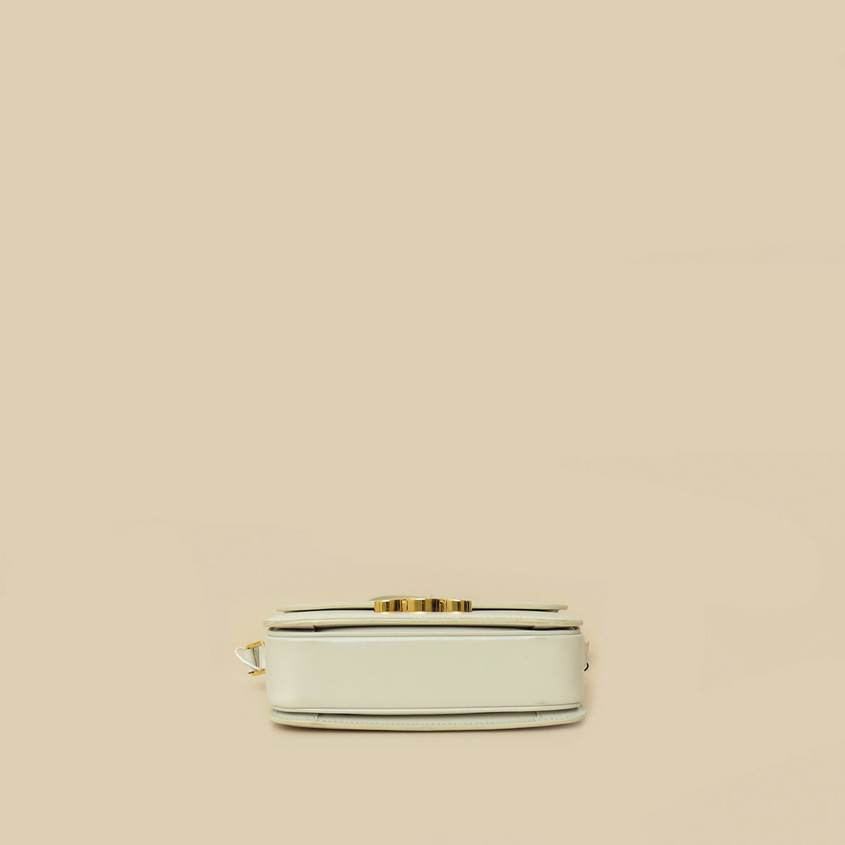 Celine White Teen Triomphe Shoulder Bag