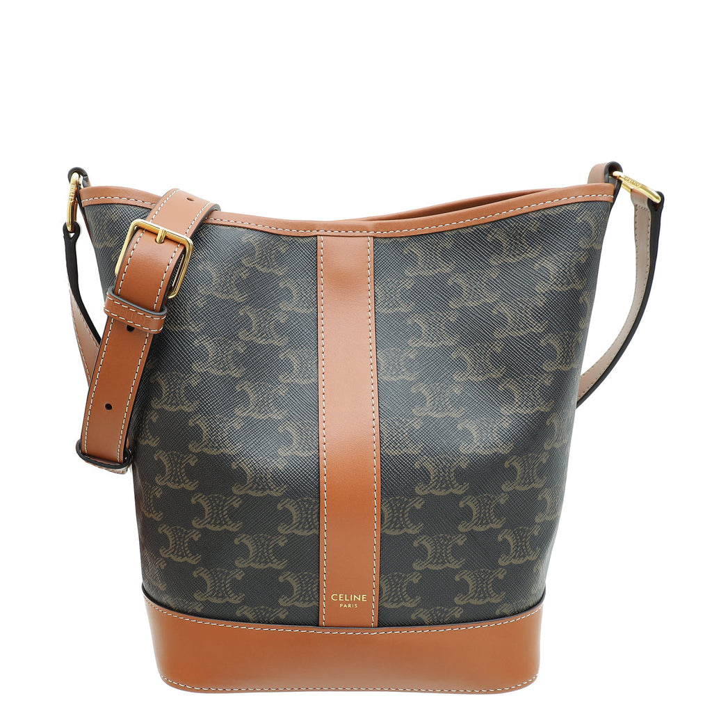 Celine Tan Triomphe Small Bucket Bag