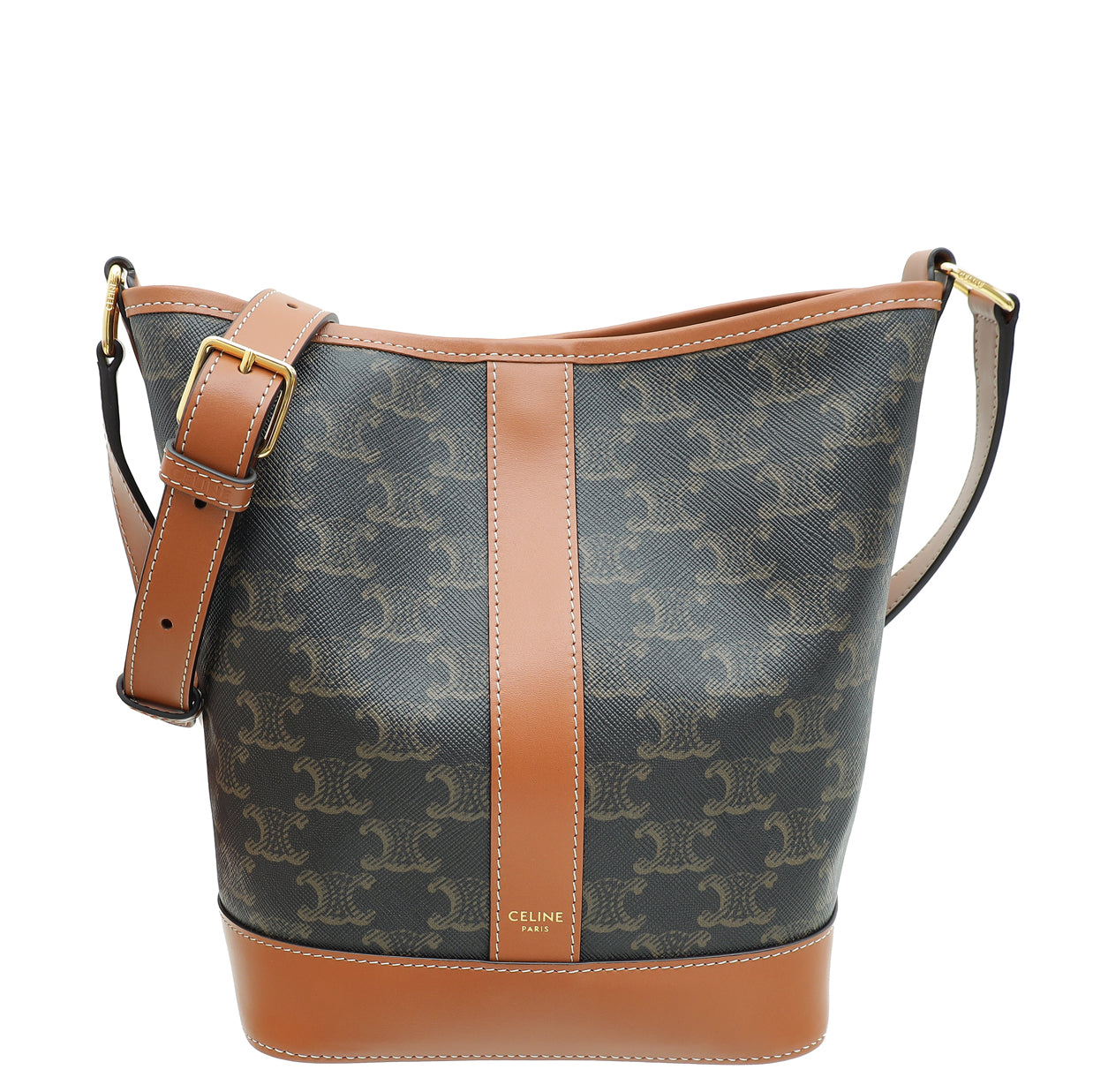 Celine Tan Triomphe Small Bucket Bag