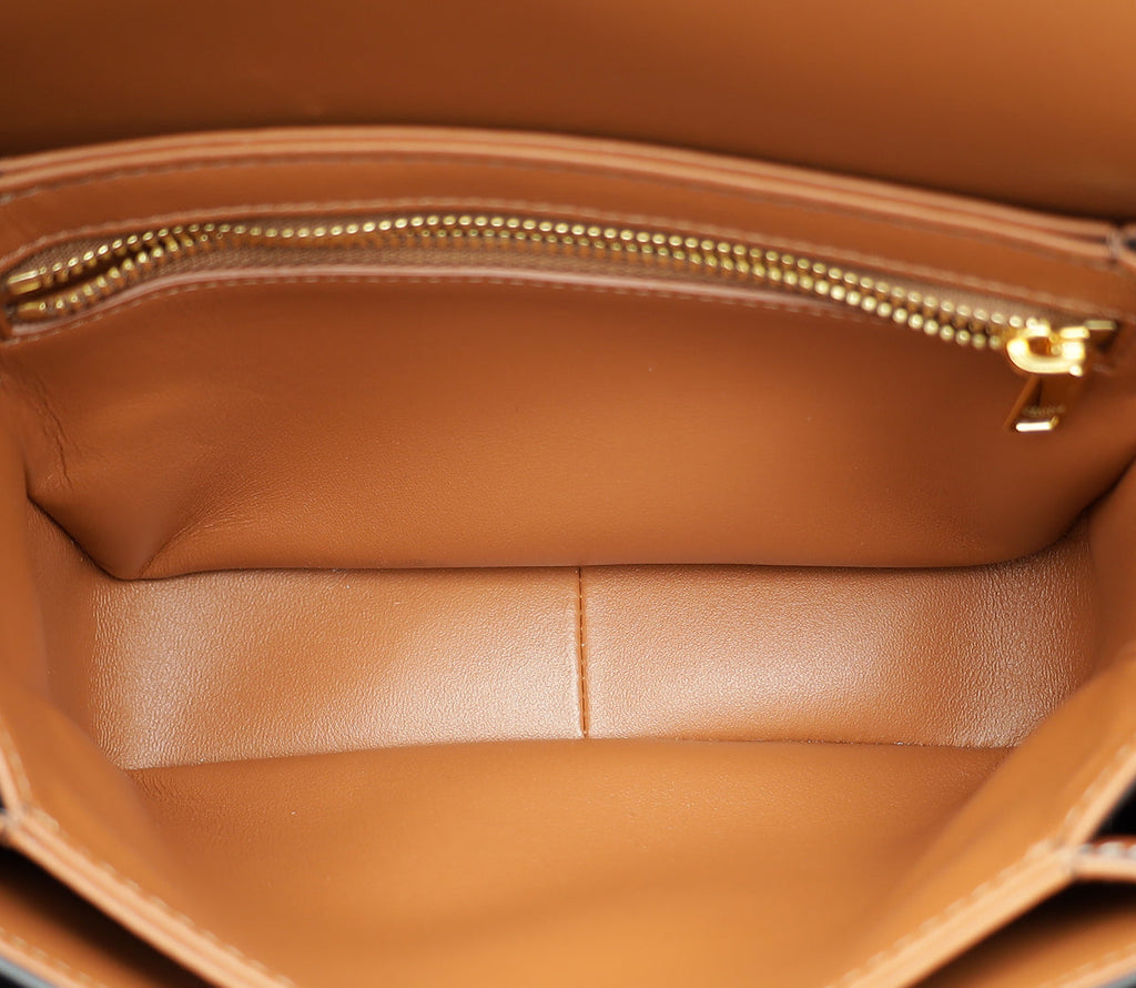 Celine Tricolor Teen Triomphe Flap Shoulder Bag