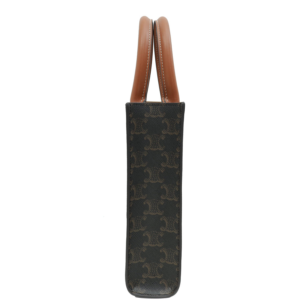 Celine Tricolor Triomphe Mini Vertical Cabas Bag