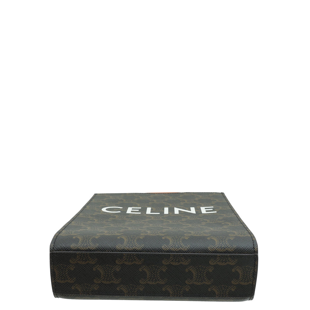 Celine Tricolor Triomphe Mini Vertical Cabas Bag