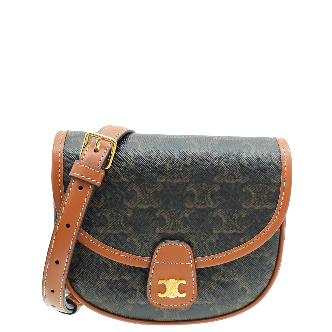 Celine Tricolor Mini Besace in Triomphe Crossbody Bag