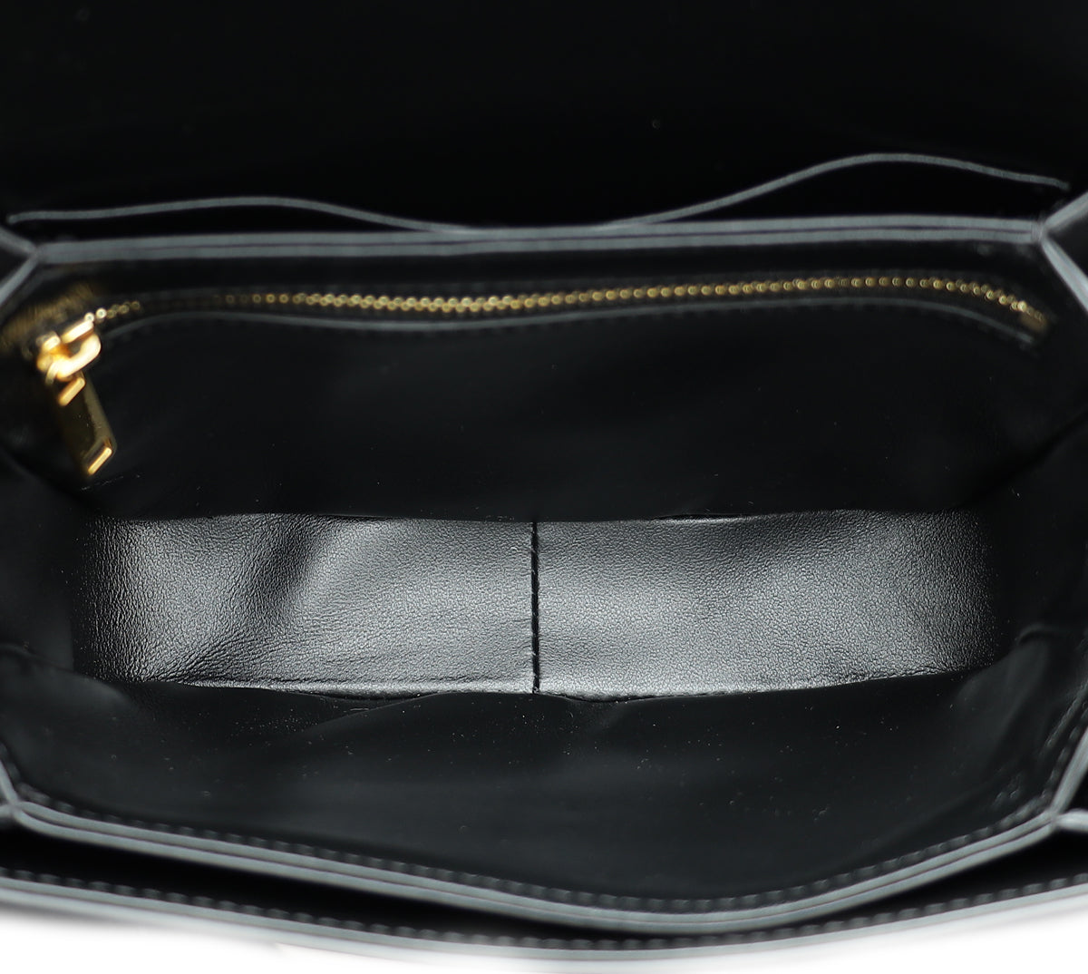 Celine Black Teen Triomphe Flap Shoulder Bag
