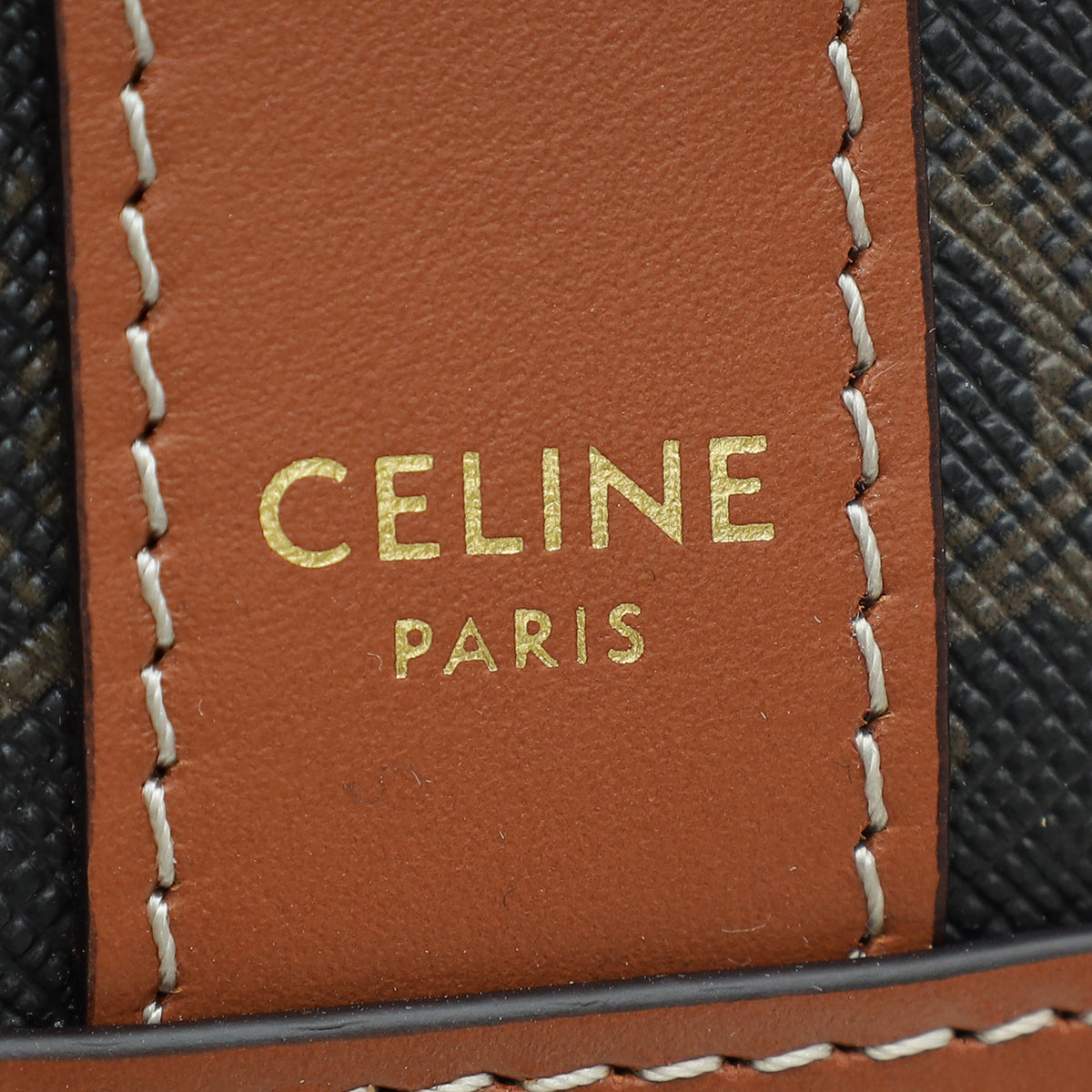 Celine Tricolor Triomphe Bucket Bag