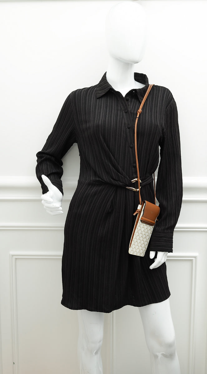 Celine Bicolor Triomphe Phone With Flap Pouch