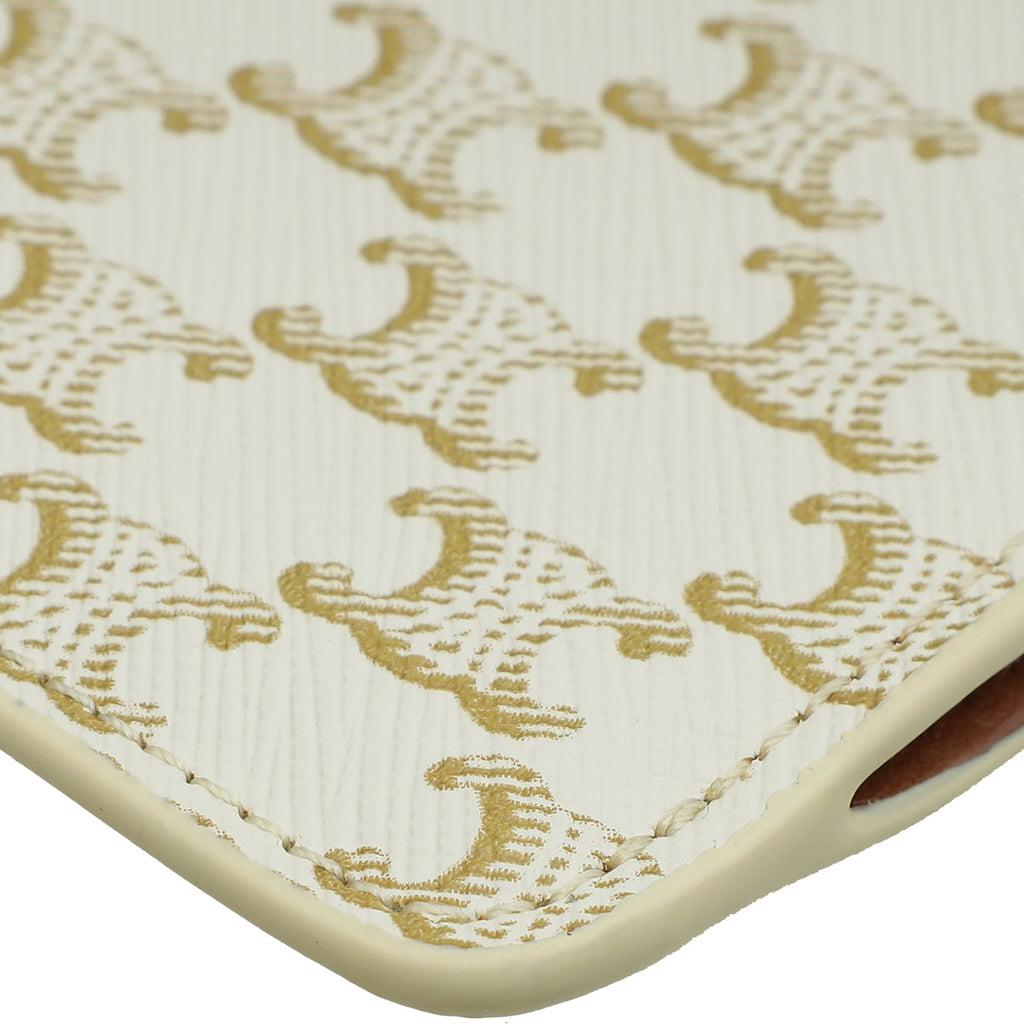 Celine Bicolor Triomphe Phone With Flap Pouch