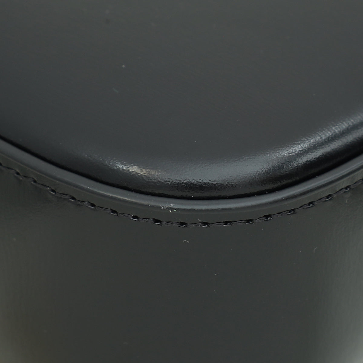 Celine Black Triomphe Shiny Shoulder Bag
