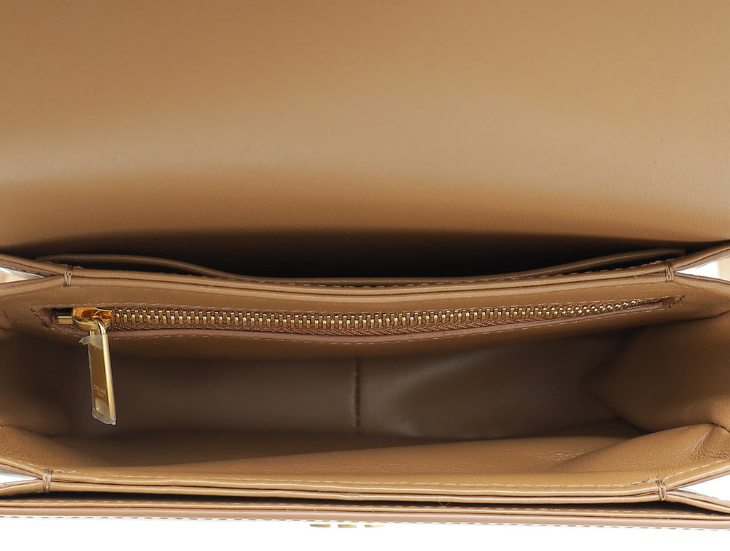 Celine Brown Triomphe Teen Shoulder Bag
