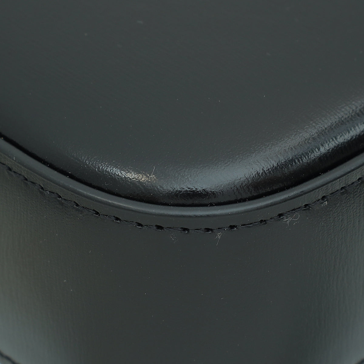 Celine Black Triomphe Shiny Shoulder Bag