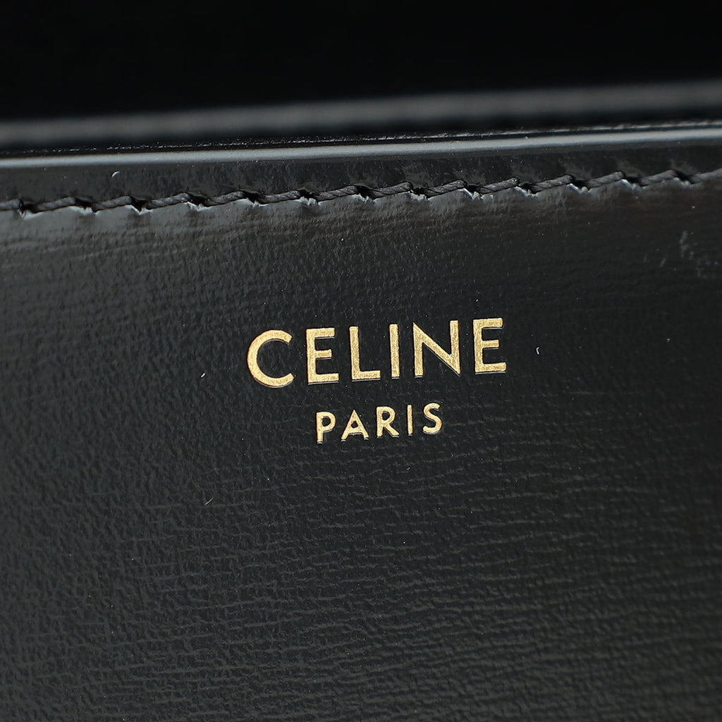 Celine Black Triomphe Teen Shoulder Bag
