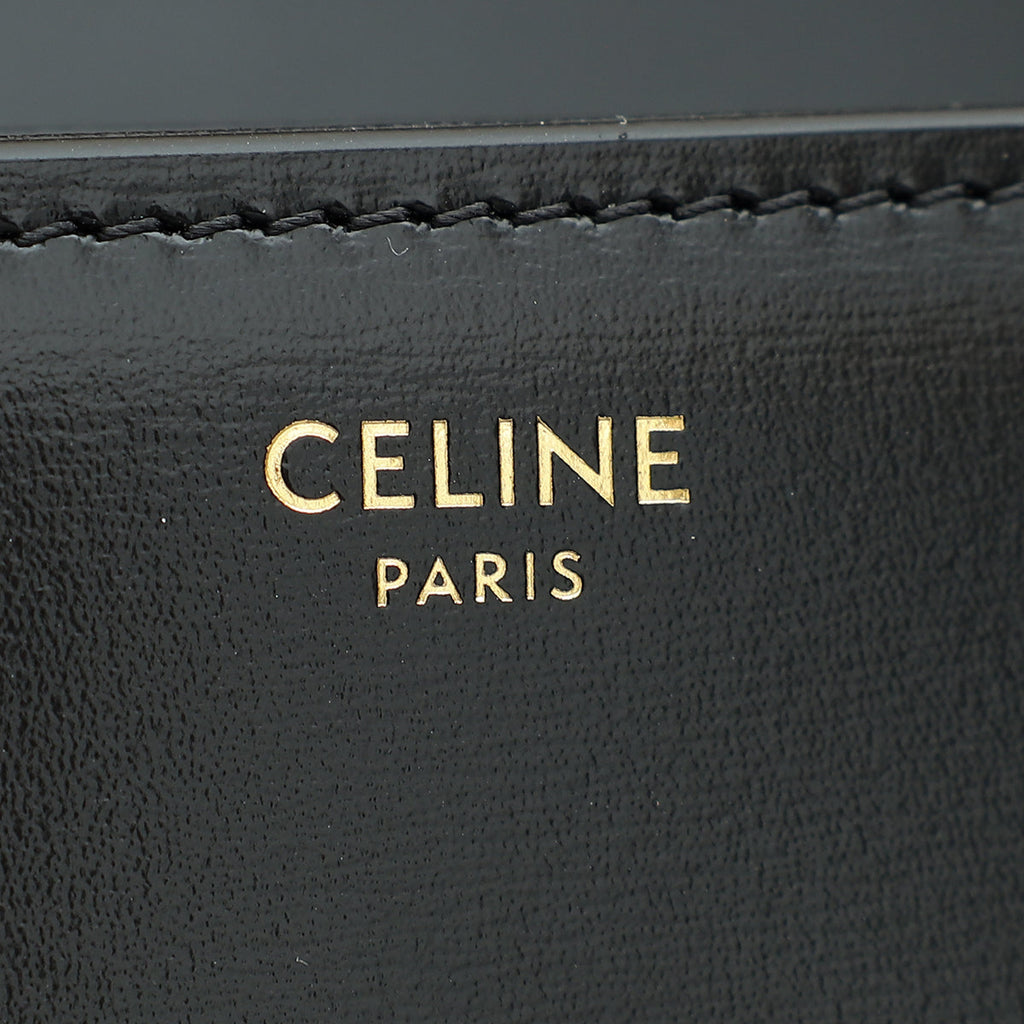 Celine Black Classique Triomphe Bag