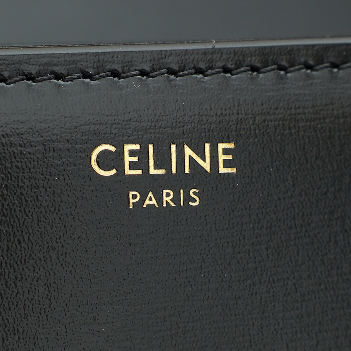 Celine Black Classique Triomphe Bag