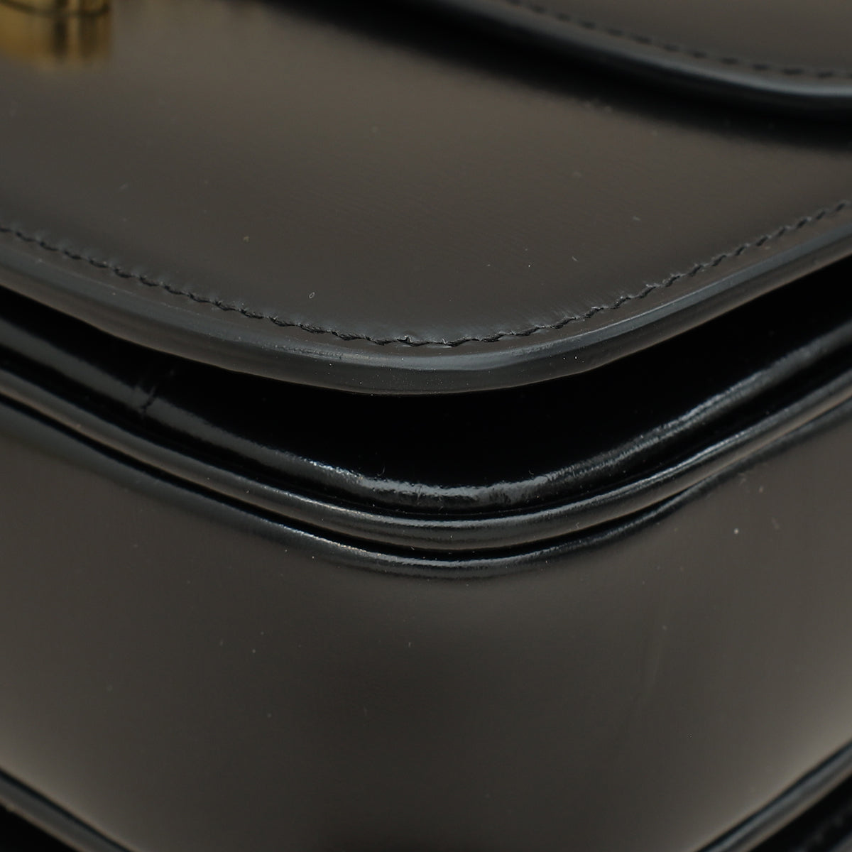 Celine Black Classique Triomphe Bag